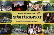 Természetismereti nyári táborok 2025-ben is!