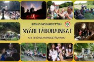 Természetismereti nyári táborok 2026-ban is!